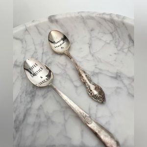 Engraved Silver Teaspoon Gift Set